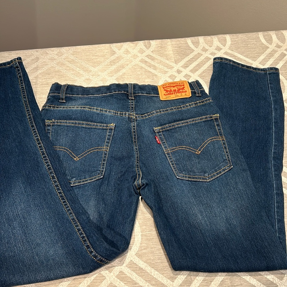 Levis 511 Slim women Jeans size regular 16 W28 L30 dark blue 16 fits XL